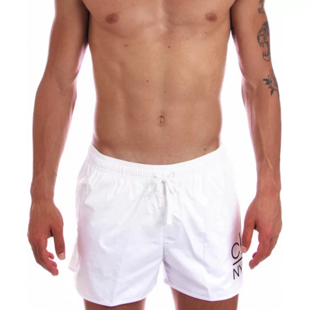 White Swim Shorts Calvin Klein