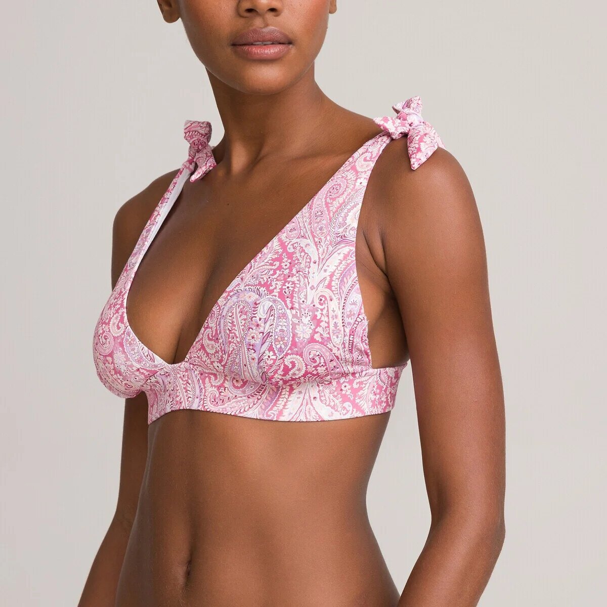 Pink two-piece scarf swimsuit La Redoute Collections