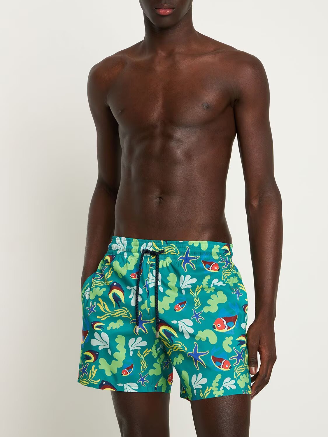 Marine print Vilebrequin swim trunks