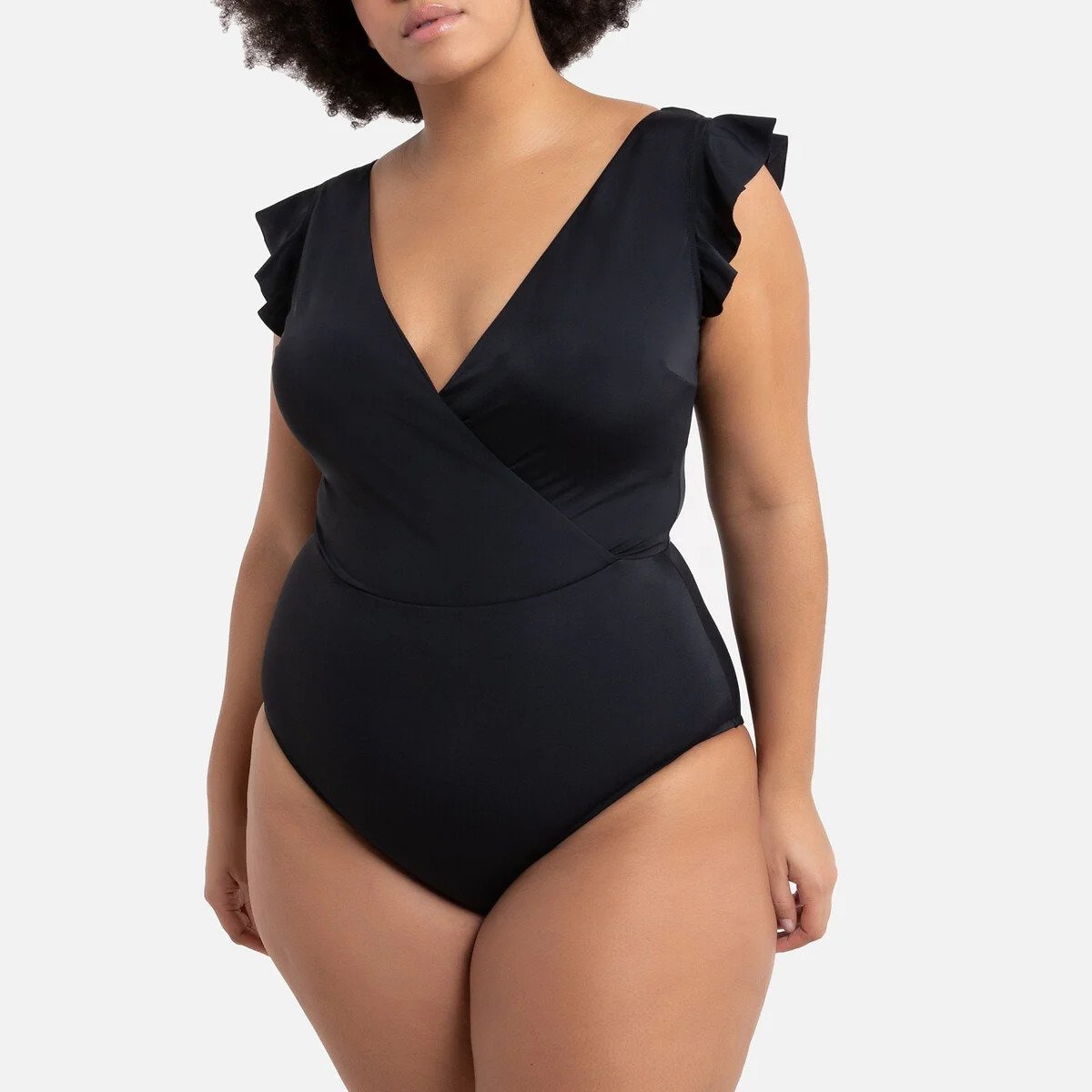 Black one-piece swimsuit La Redoute