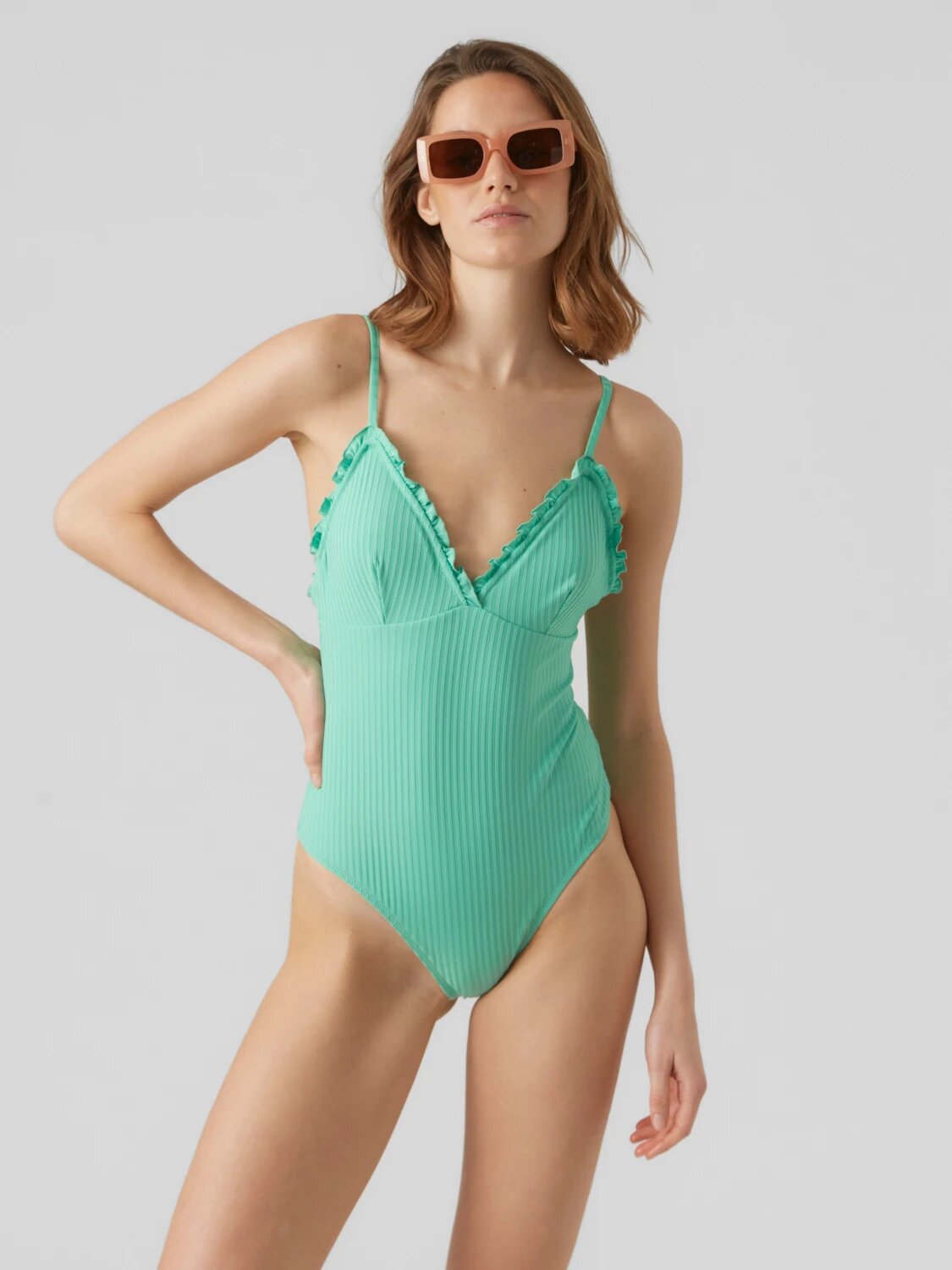 Green one-piece swimsuit Vero Moda