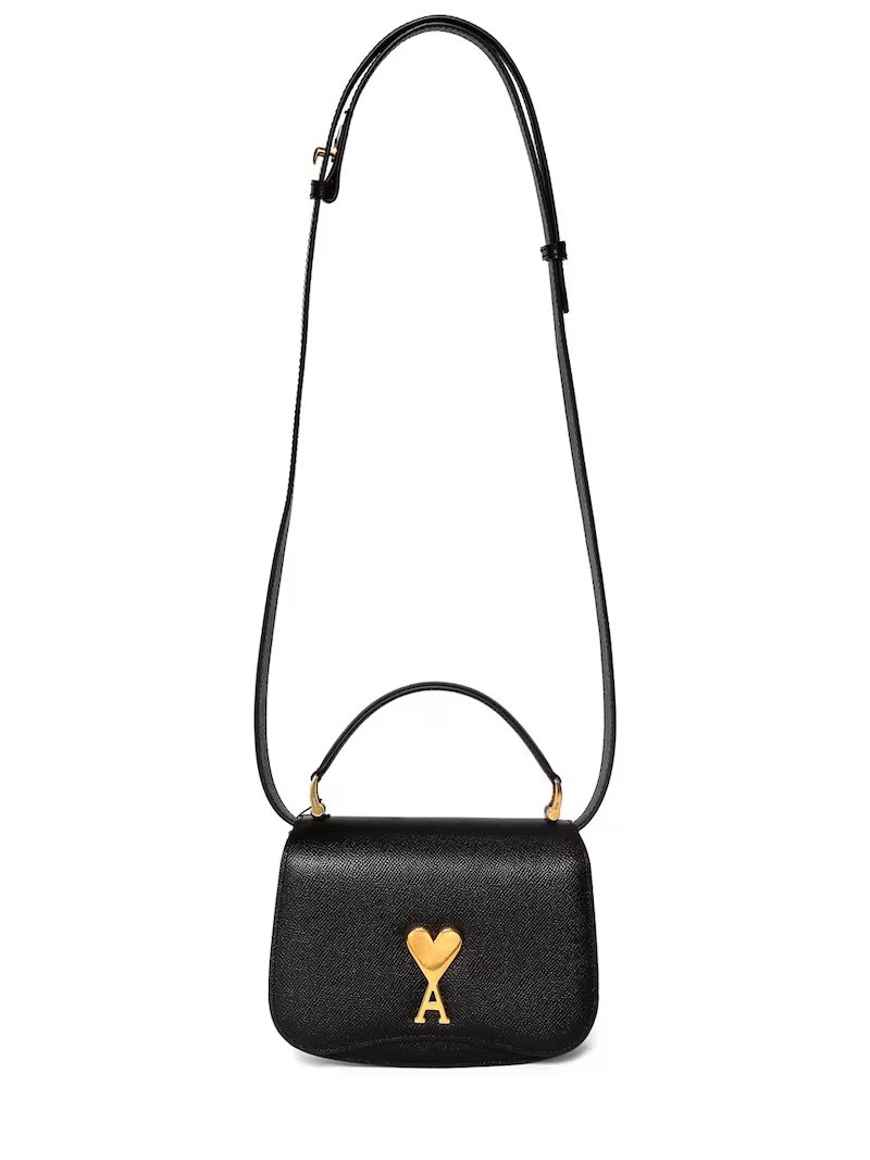 Black shoulder bag AMI Paris