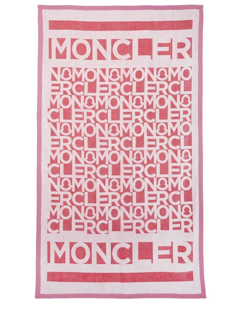 Moncler cotton beach towel