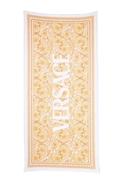 Yellow Versace beach towel