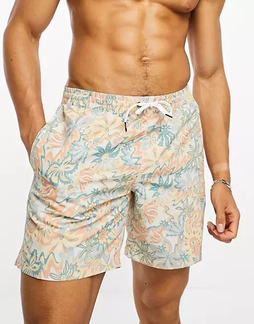 Multicolored Quicksilver swim trunks