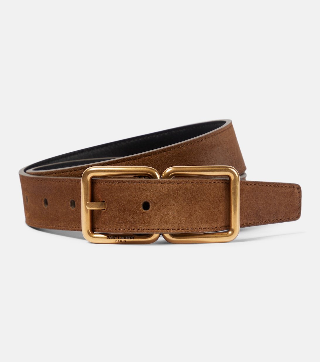 Saint Laurent Productions: From Runways to the Big Screen! 36 Belt with loop Saint Laurent in suede