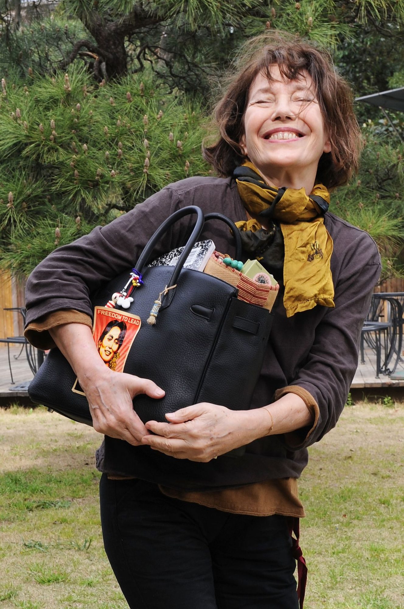 The Hermès Birkin bag worn by Jane Birkin