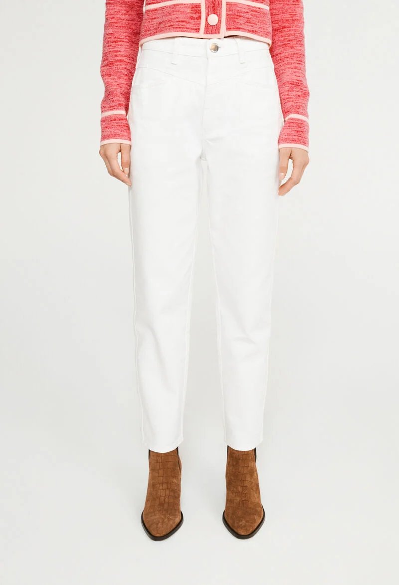 Claudie Pierlot white straight jeans