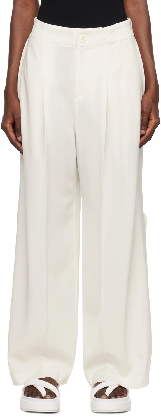 Wide white pants Issey Miyake