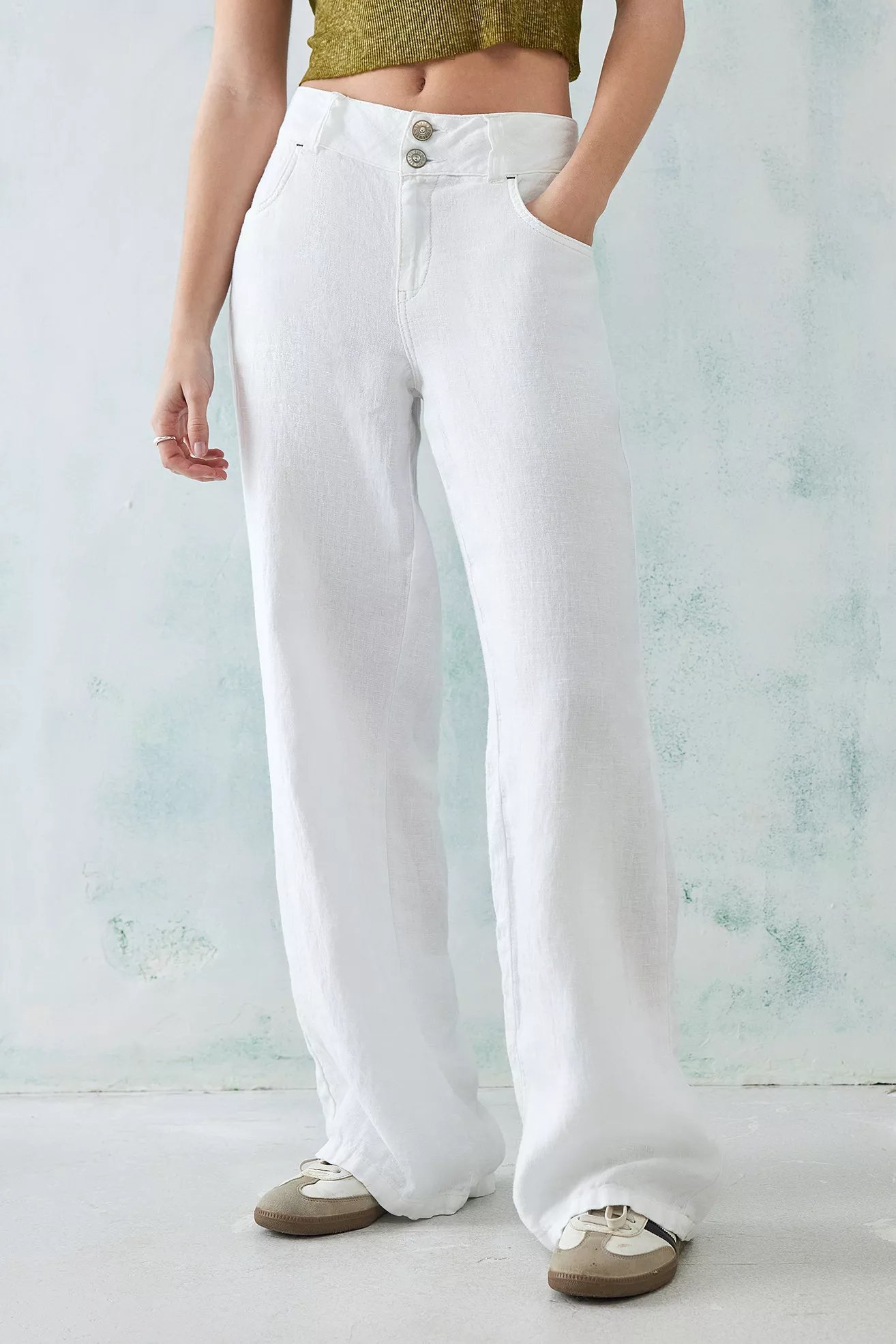 Pantalon long en lin BDG