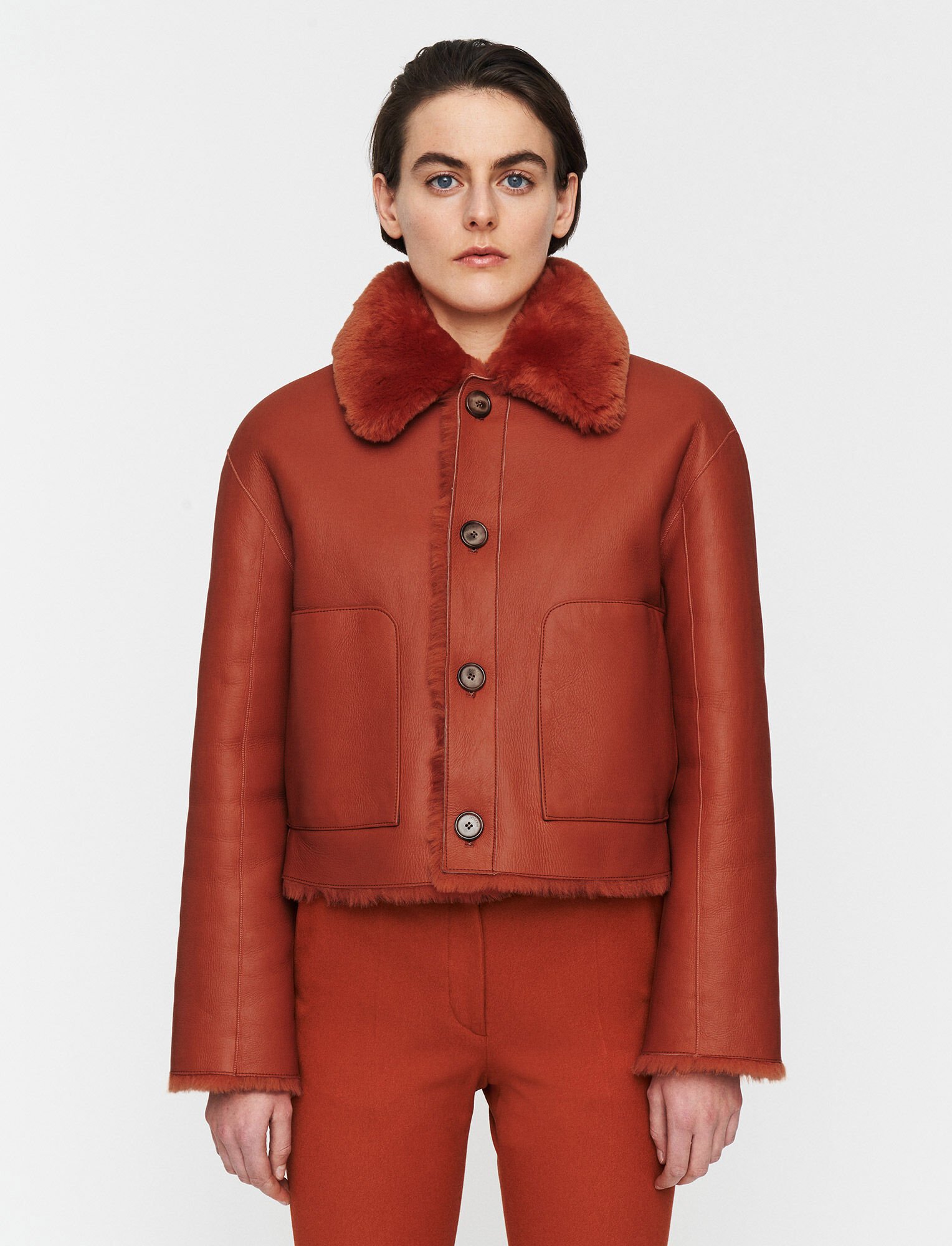 3 Reasons to Invest in an Evolving Garment 54 Short reversible coat in leather and fur by Joseph