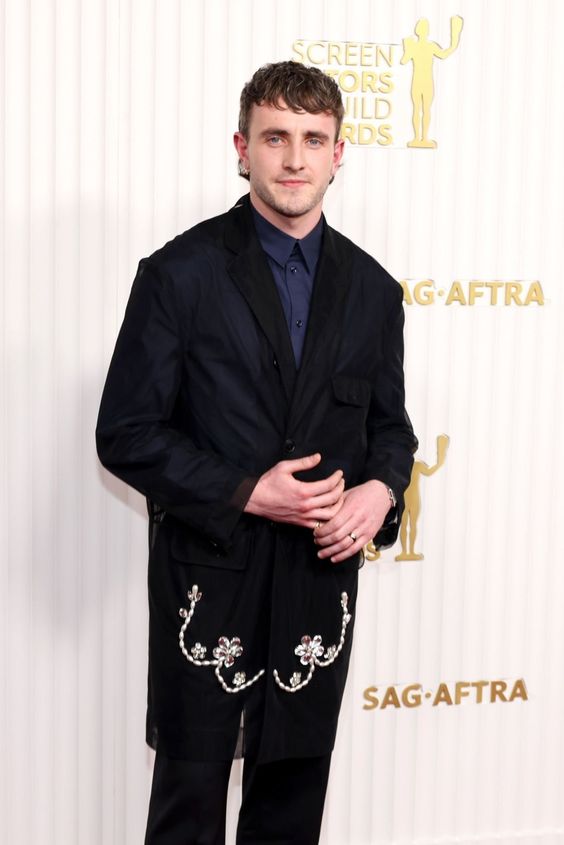 Outfit jacket with beaded detail Paul Mescal