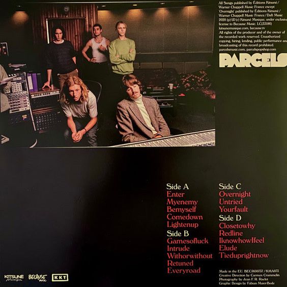 Parcels album with Kitsuné Musique label