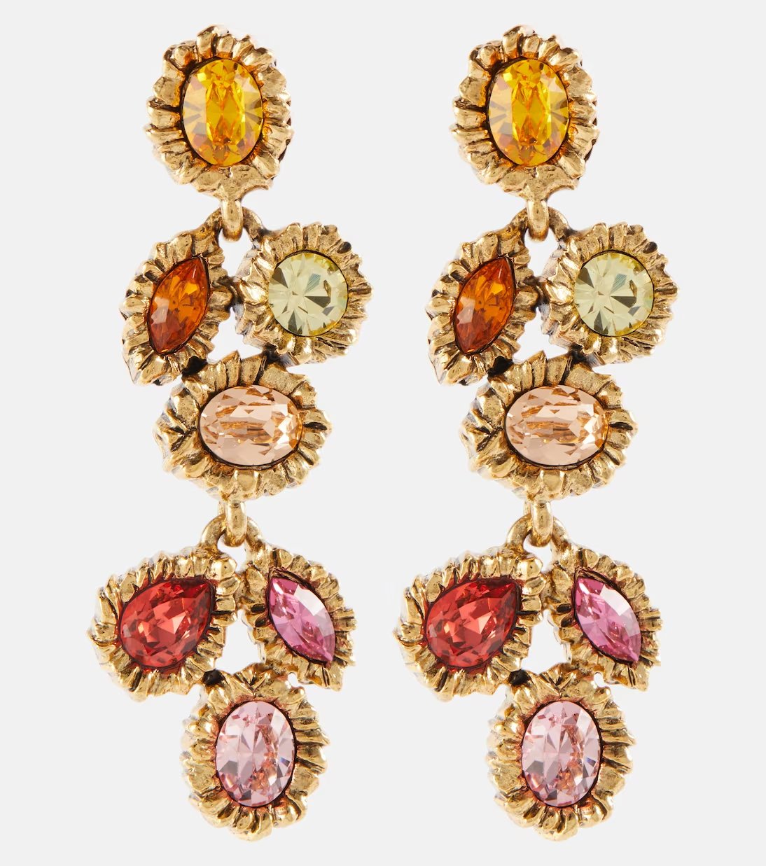 Oscar De La Renta Lintzer Ornament Earrings
