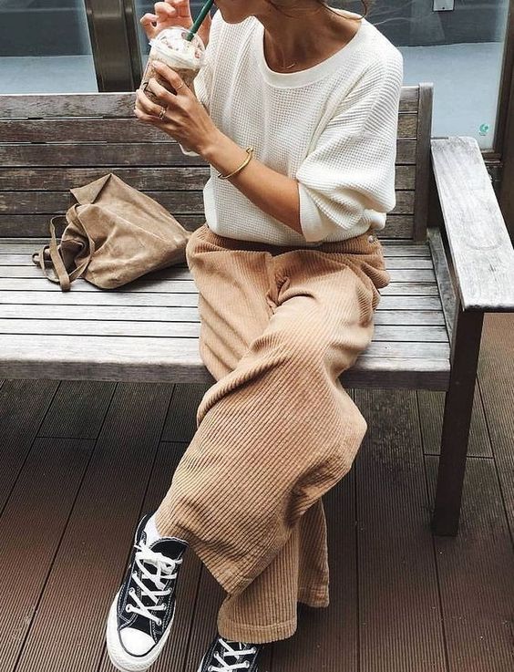 beige corduroy pants