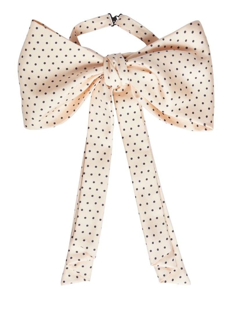 Polka dot silk bow tie Etro