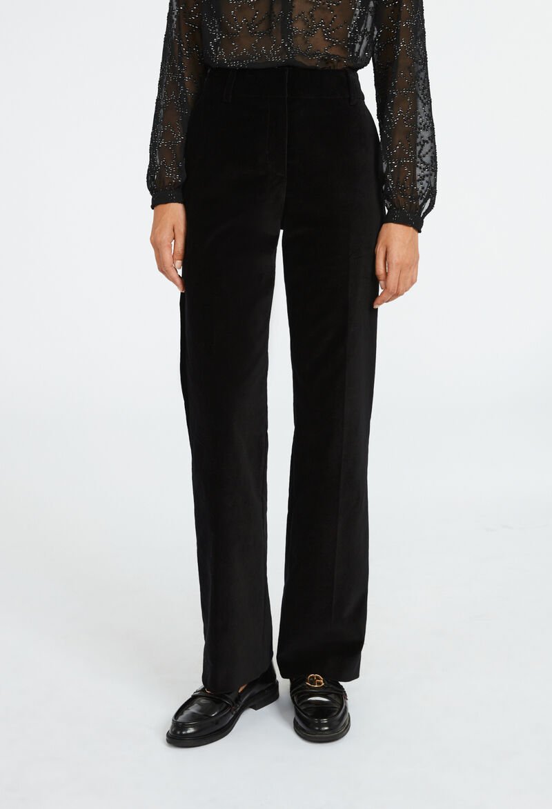 Long black corduroy pants by Claudie Pierlot