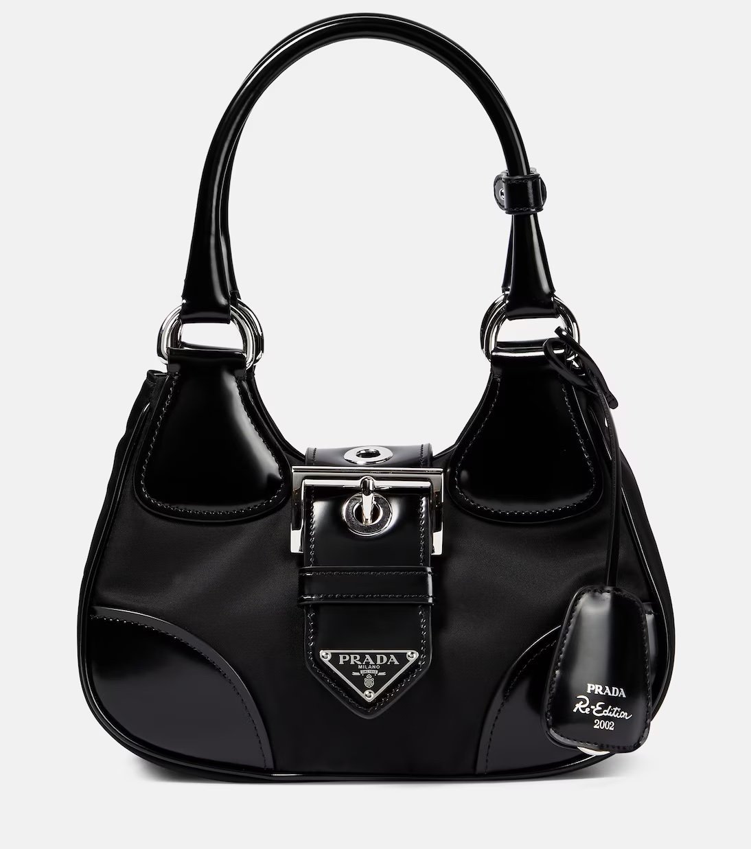 Prada nylon half-moon bag