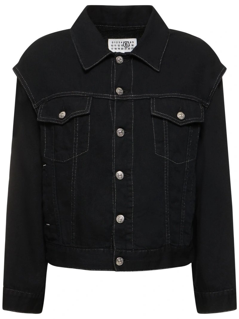 Black denim jacket MM6 Maison Margiela