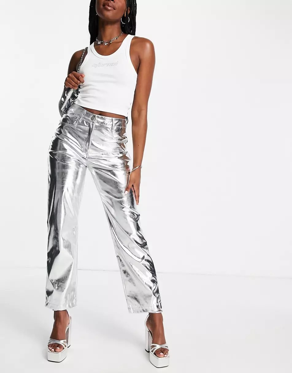 Amy Lynn silver pants