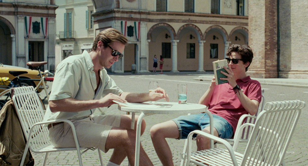 Scene from the movie Call Me By Your Name