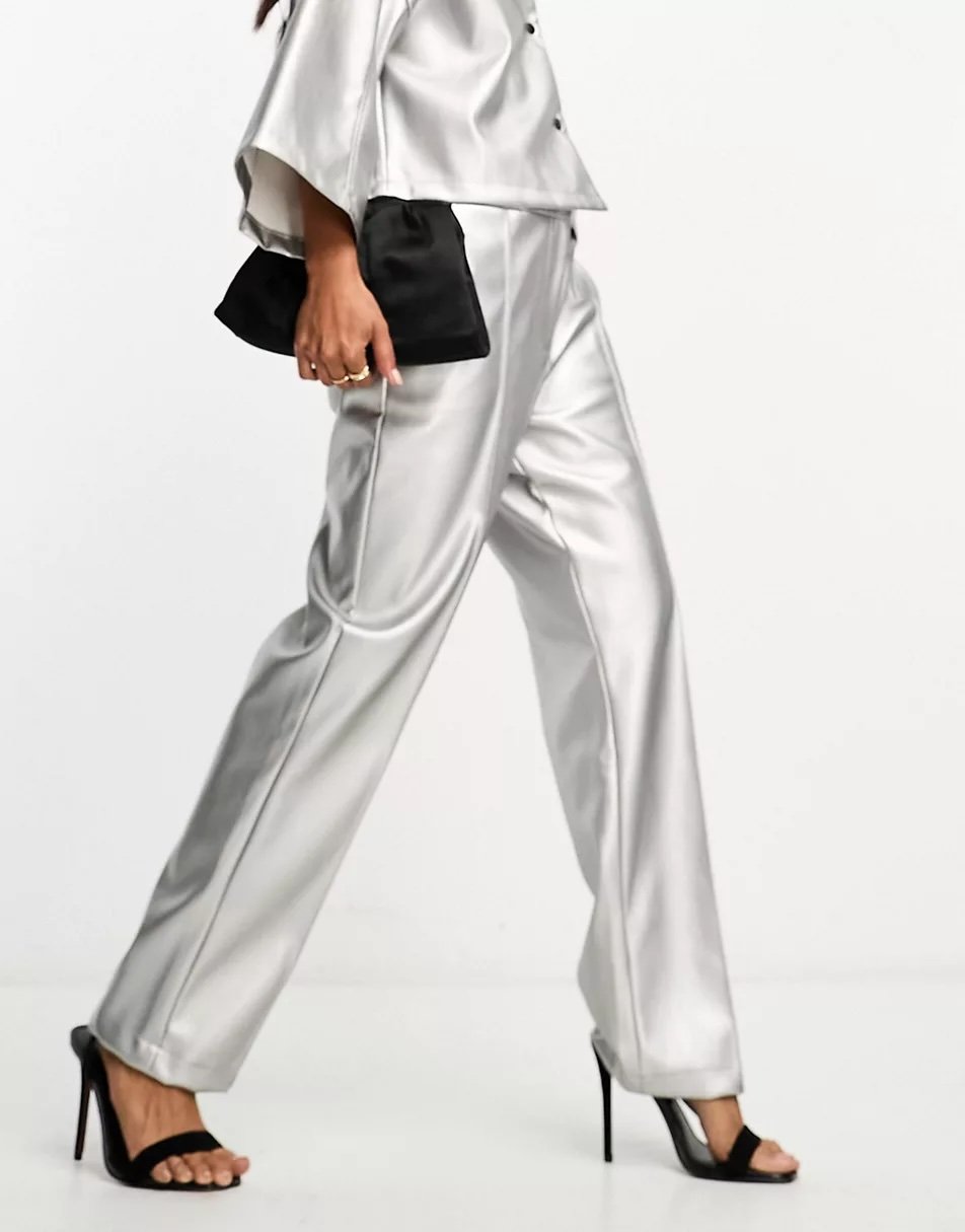 Closet London metallic pants