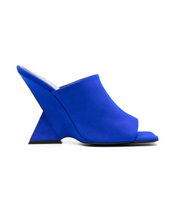 Cobalt blue The Attico heeled mules