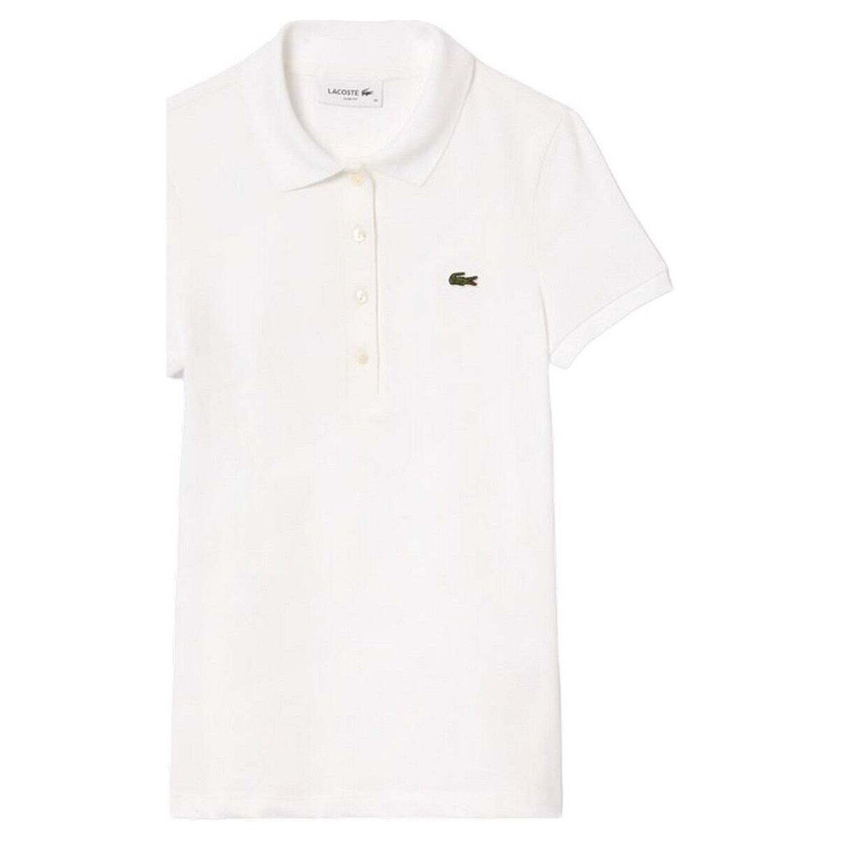 White Lacoste polo for women