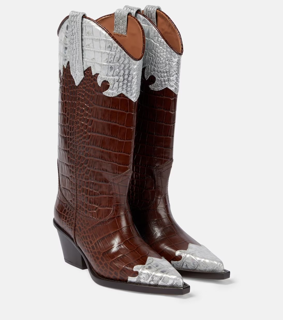 Paris Texas metallic leather boots