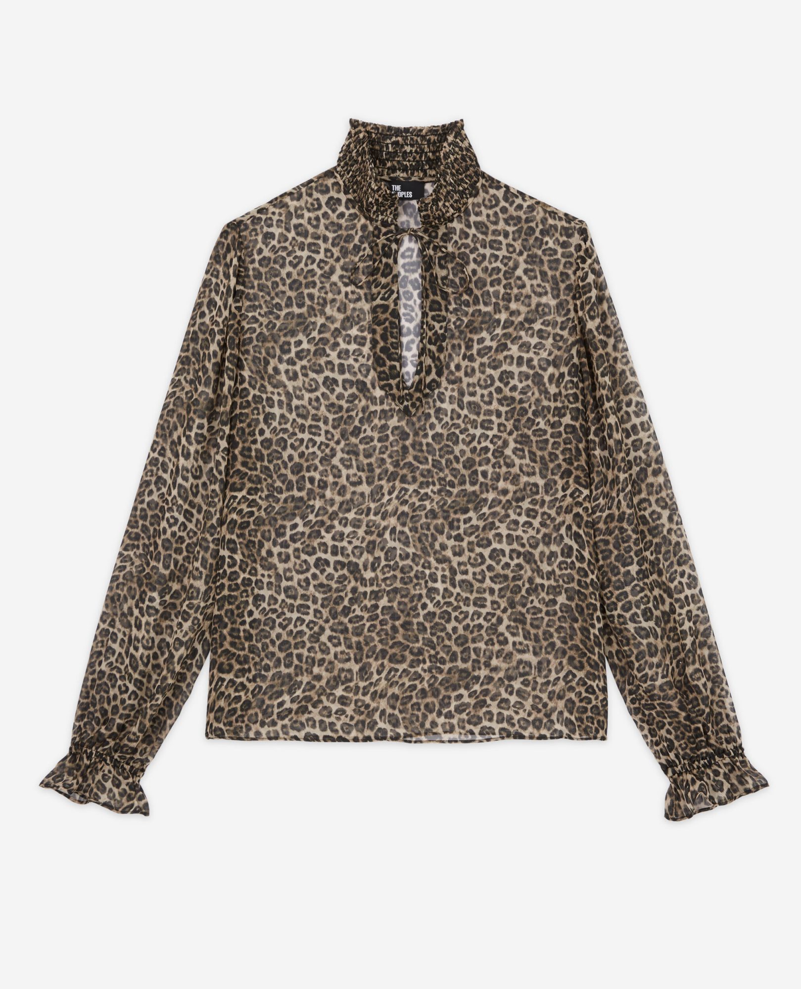 Transparent leopard print blouse The Kooples