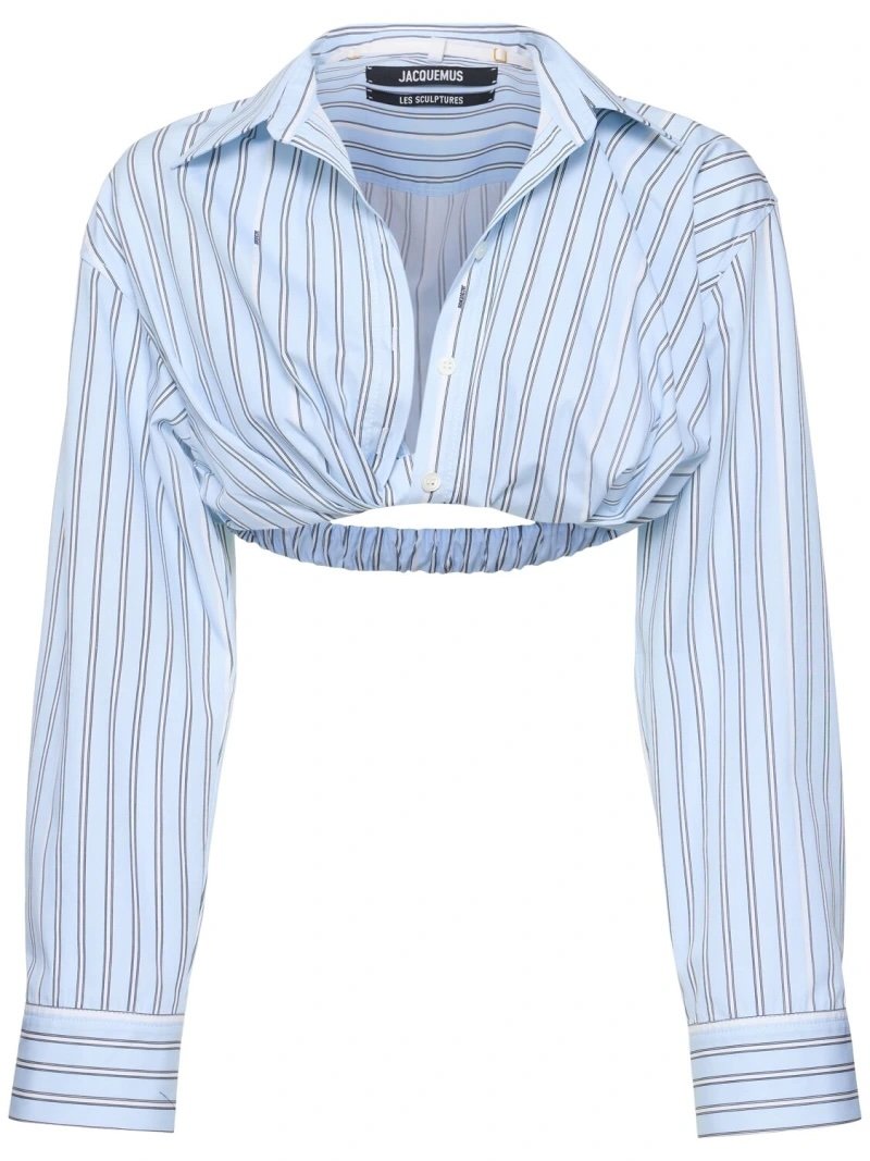 Short blue striped shirt Jacquemus