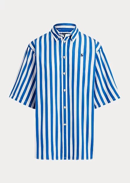 Short sleeve blue striped shirt Ralph Lauren