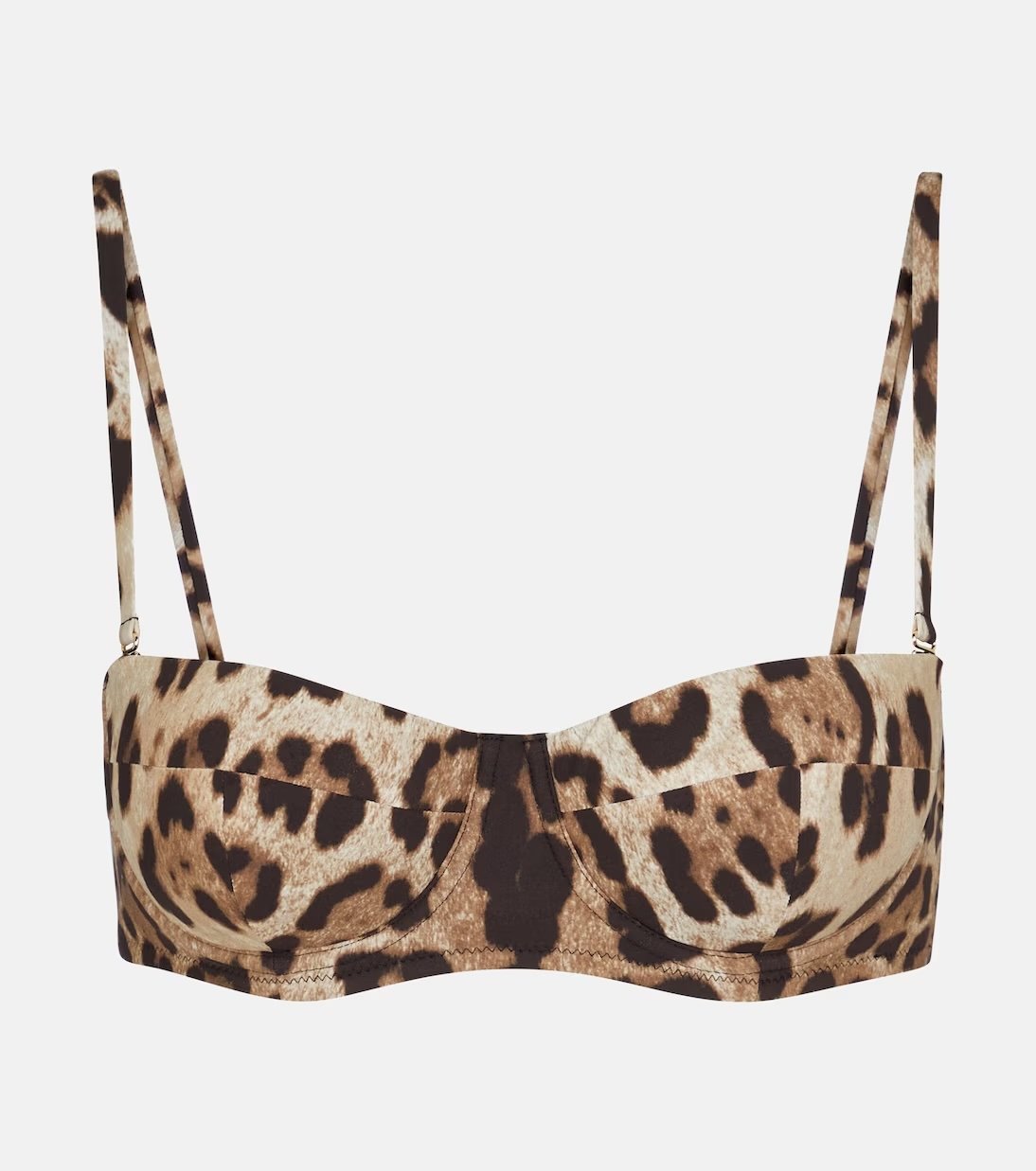 Leopard print bikini top Dolce & Gabbana