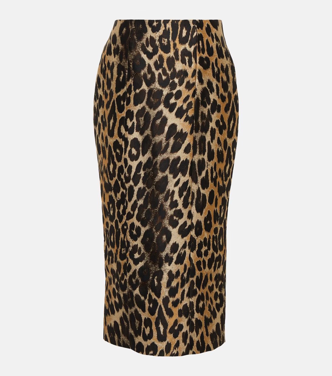 Midi skirt with leopard print Balmain