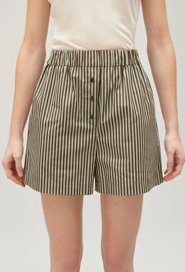 Green striped shorts Claudie Pierlot