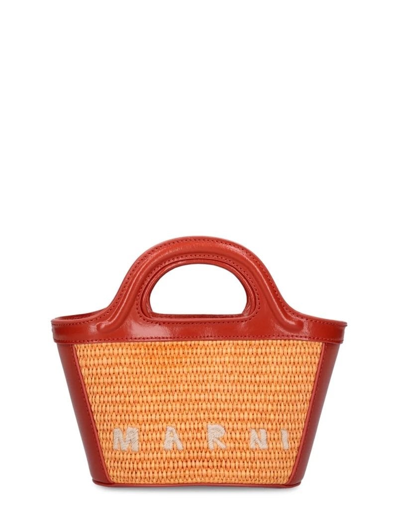 Orange Marni Raffia Bag