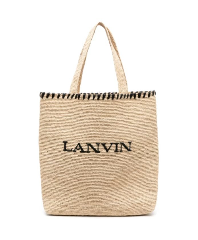 Lanvin Raffia Tote Bag