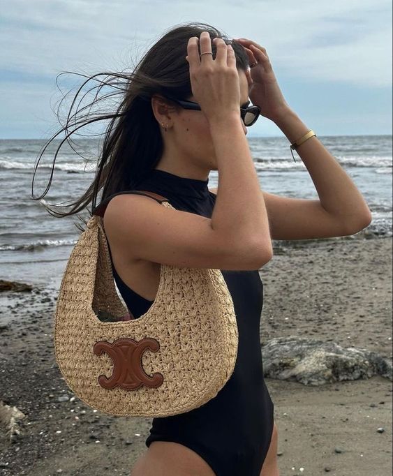 Céline Raffia Bag