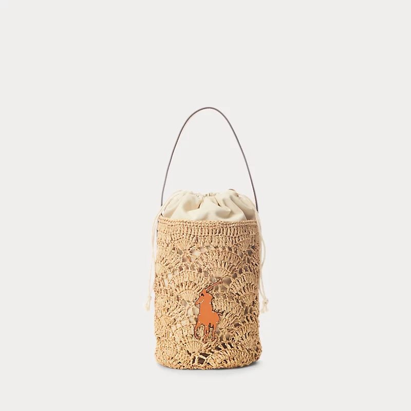 Ralph Lauren Raffia Bucket Bag