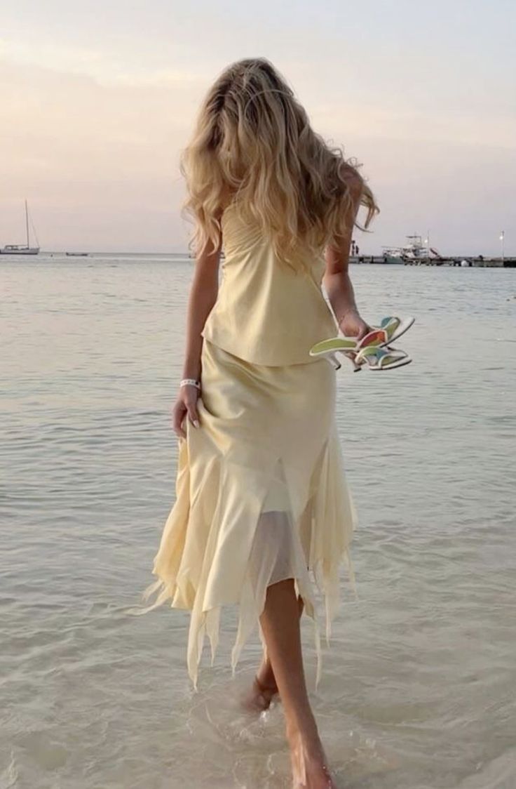 Flowy buttermilk yellow dress