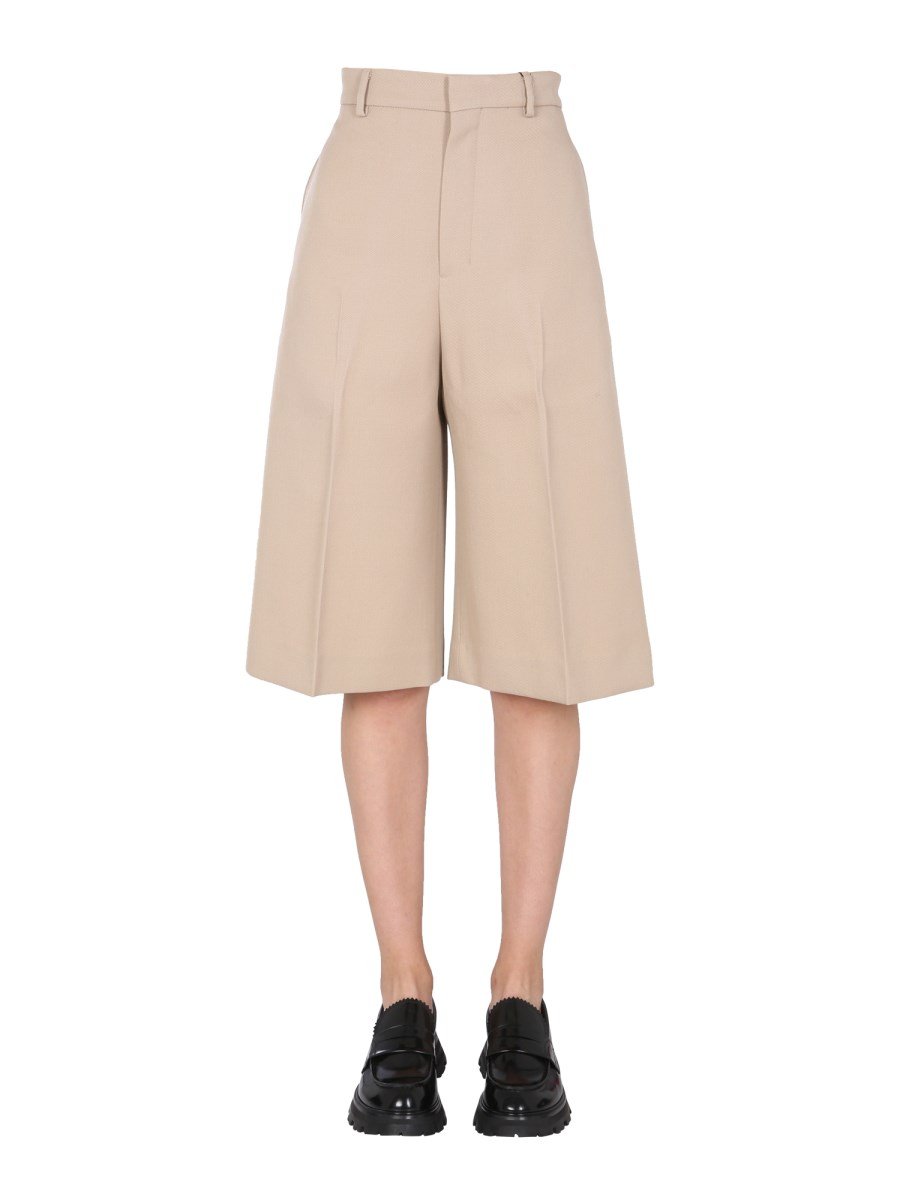 Beige bermuda shorts by AMI Paris