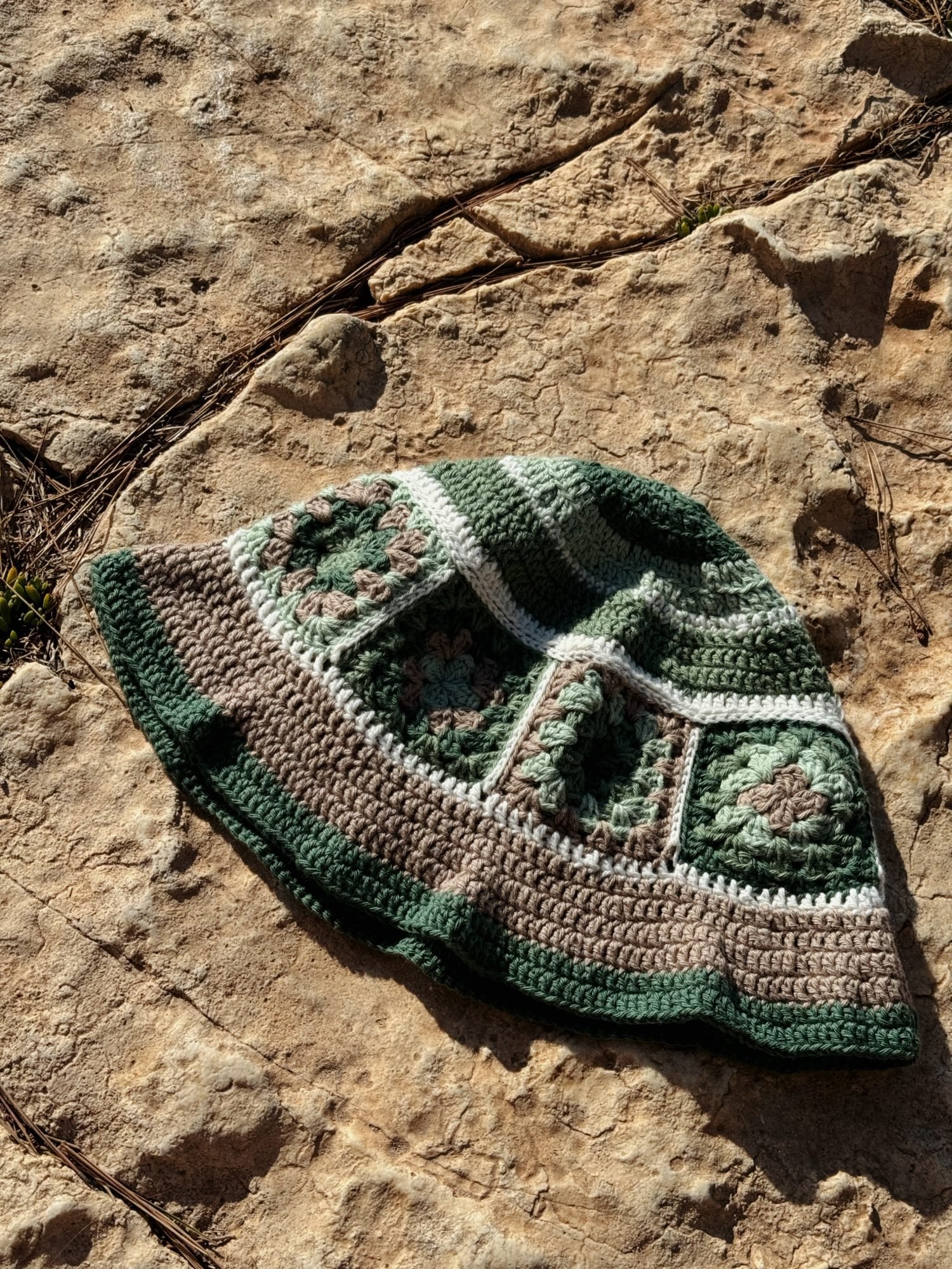 Handmade crochet bucket hat