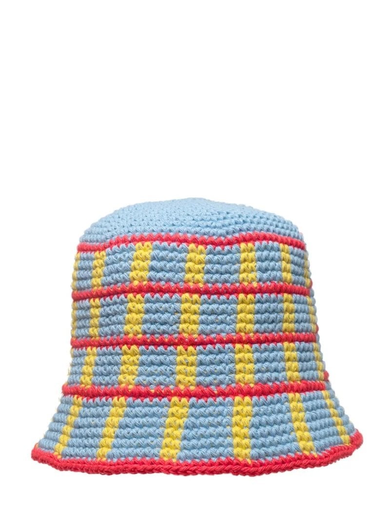 Striped crochet bucket hat by Memorial Day