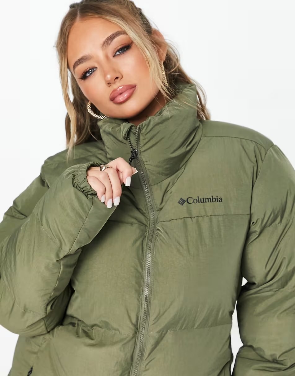 Kaki Columbia puffer jacket