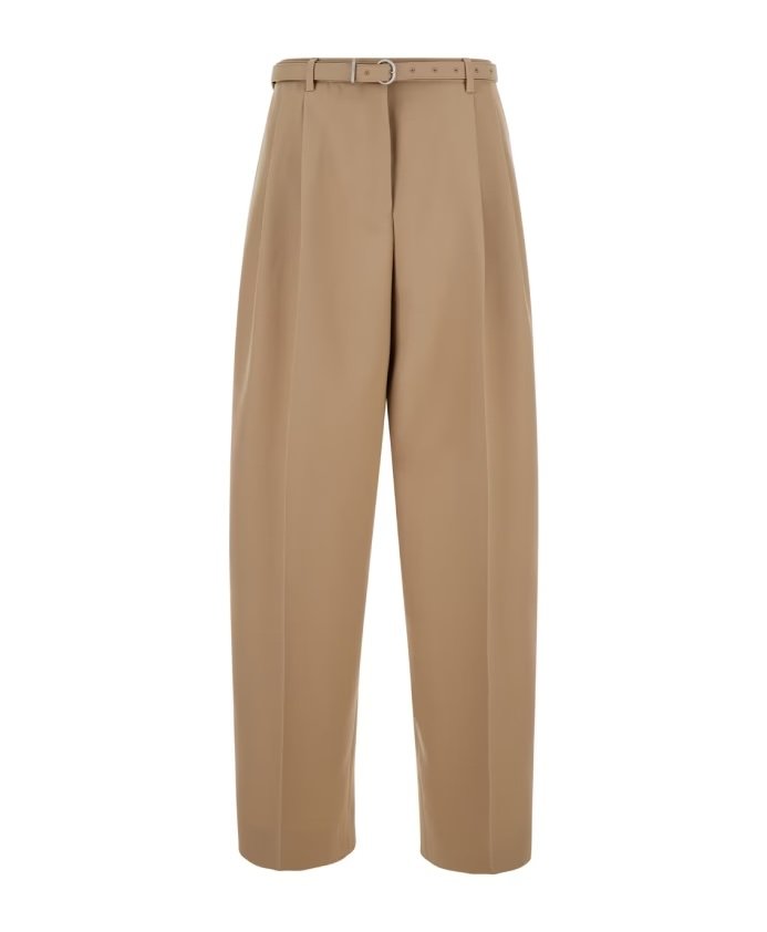 Beige tailored trousers by Jil Sander