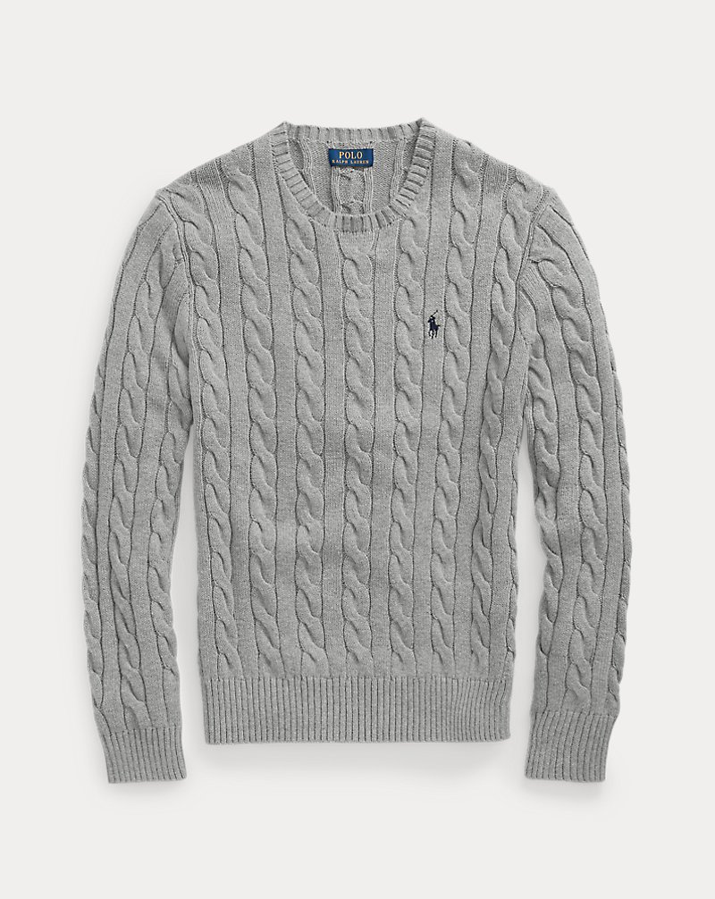 Polo Ralph Lauren cable-knit gray