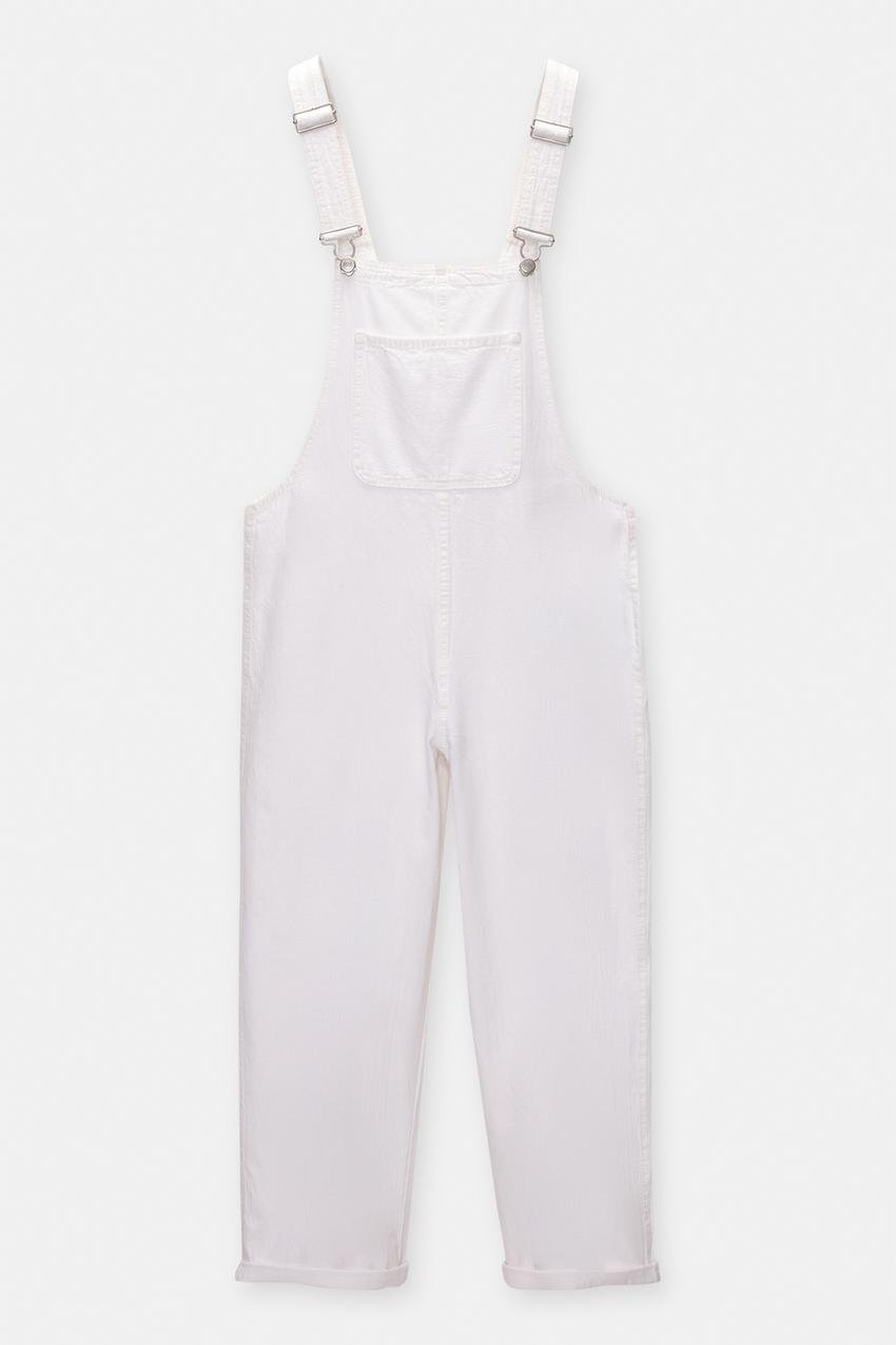 White overalls Pull & Bear