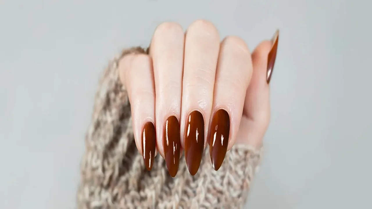 Maple Syrup Nails