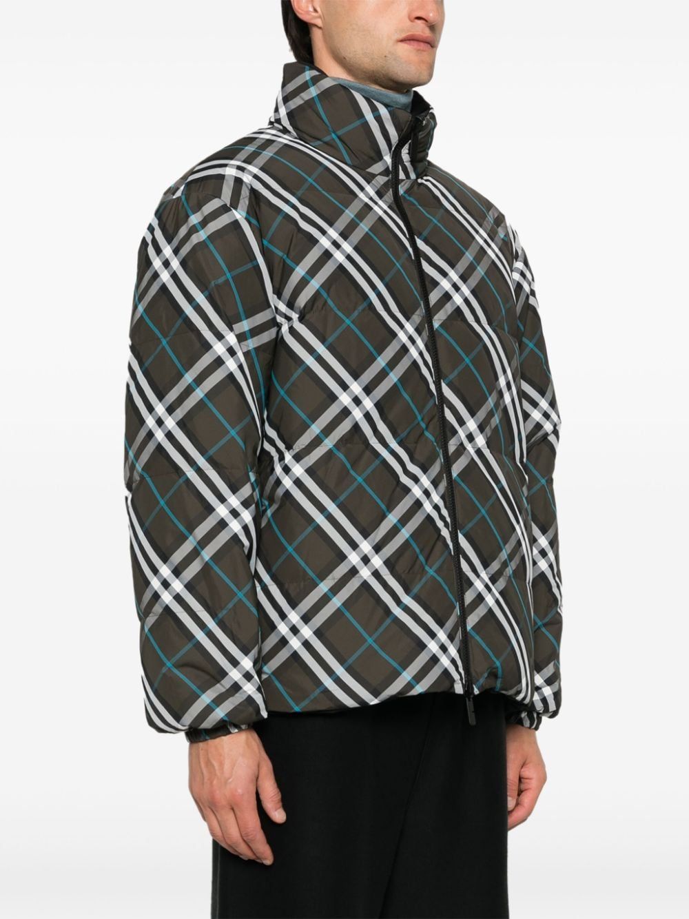 Reversible striped puffer jacket Burberry