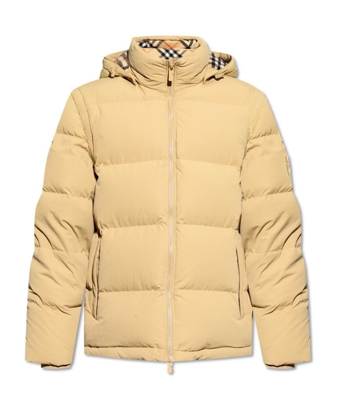 Beige puffer with hood Burberry